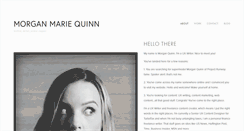 Desktop Screenshot of morganmariequinn.com