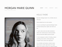 Tablet Screenshot of morganmariequinn.com